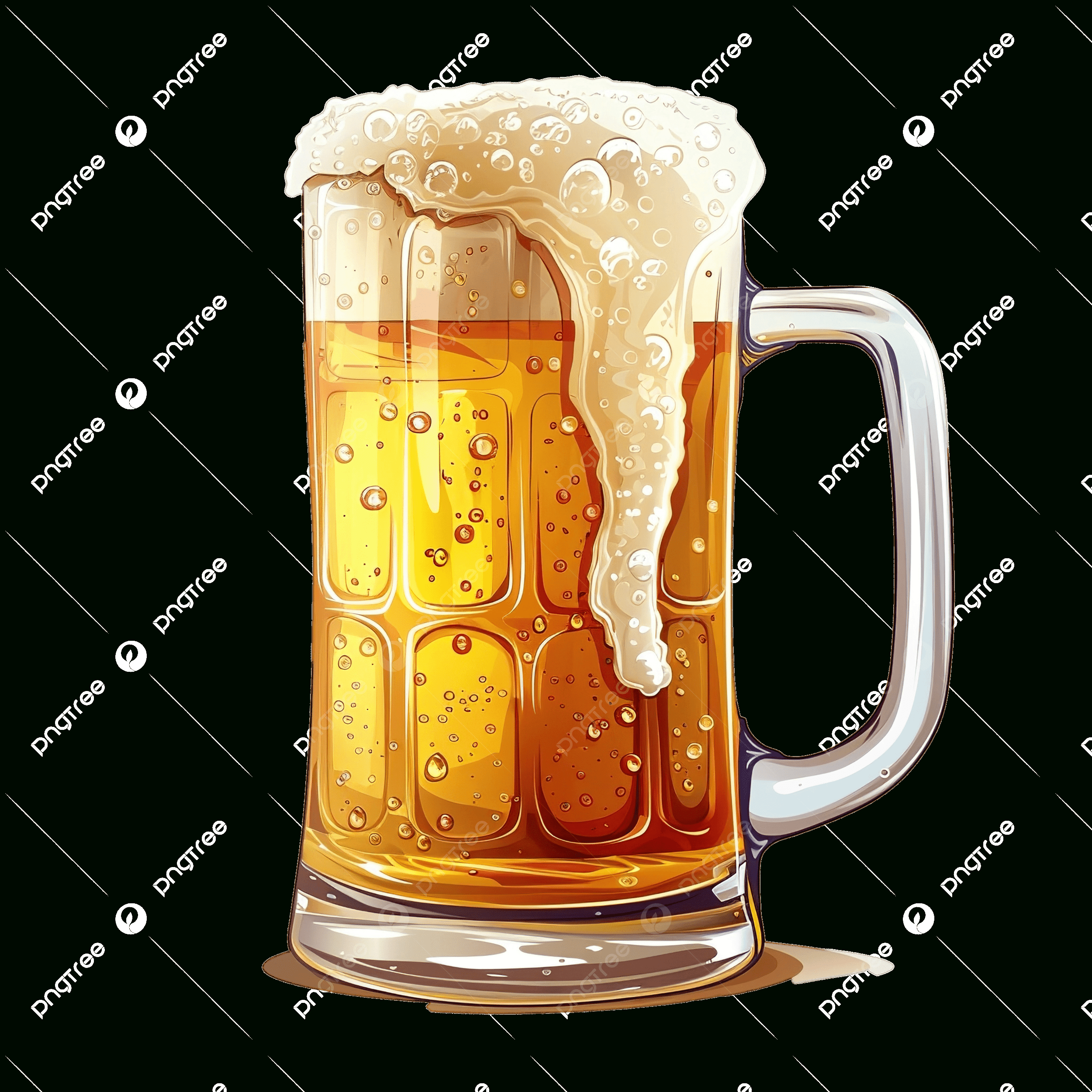 Vector With Fresh Lager Beer In A Beer Mug, Mug, Beer, Drink Png with regard to FREE Printable Beer Mug Images