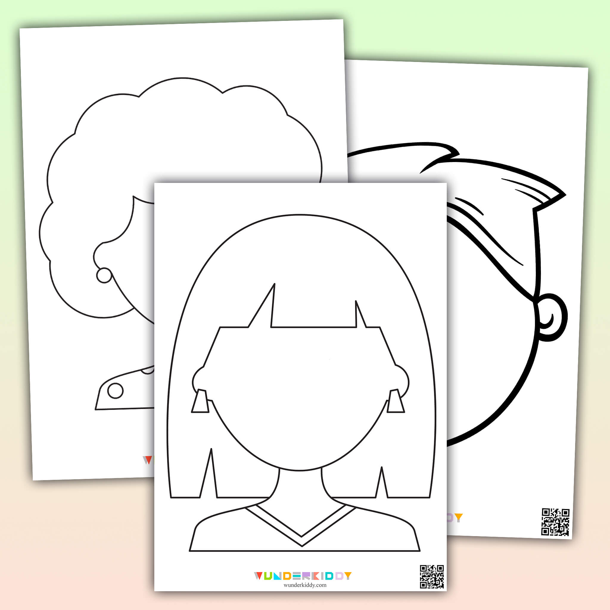 Vorlagen «Blanke Gesichter» Für Kinder Zum Malen Als Pdf inside FREE Printable Blank Face Template