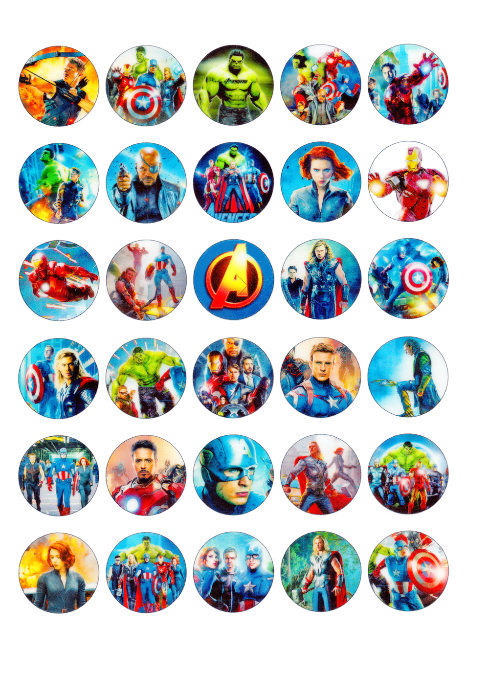 Whimsical Practicality&amp;#039;S Uncut Avengers Edible Icing Image Cupcake in FREE Printable Avengers Cupcake Toppers Printable