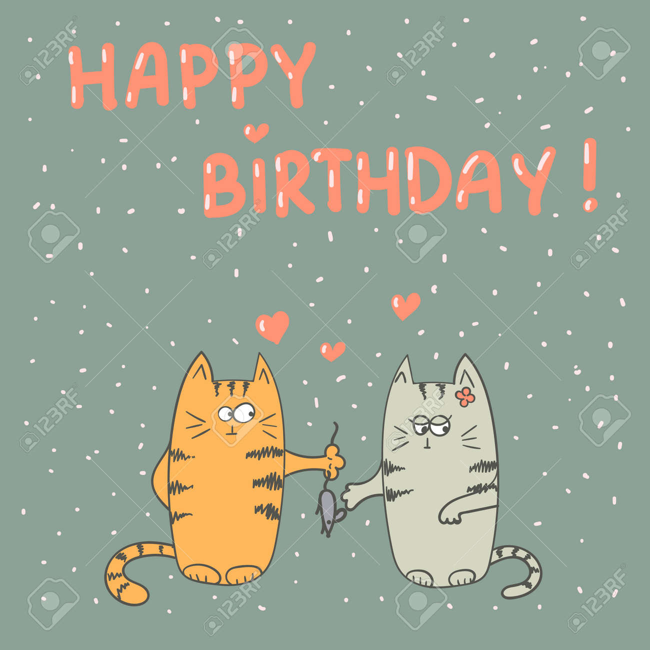 Wishes Images Birthday Card Cat Lover Printable Digital Download inside Free Printable Birthday Cards With Cats