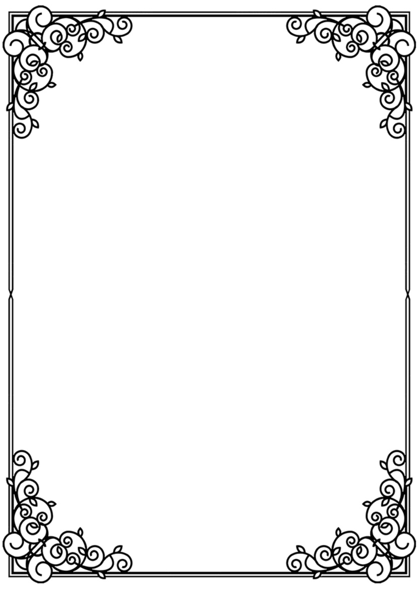Word Of (Artsy Style) Black And White Bordershand Drawing.docx intended for Free Printable Borders Black And White